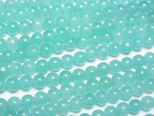亞馬遜石 AAA 級 - 圓珠 4mm 一串 (約15英吋/37公分)