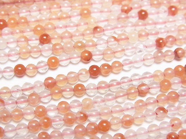 石英角閃石圓珠 3mm 1串 (約15英吋/37公分)