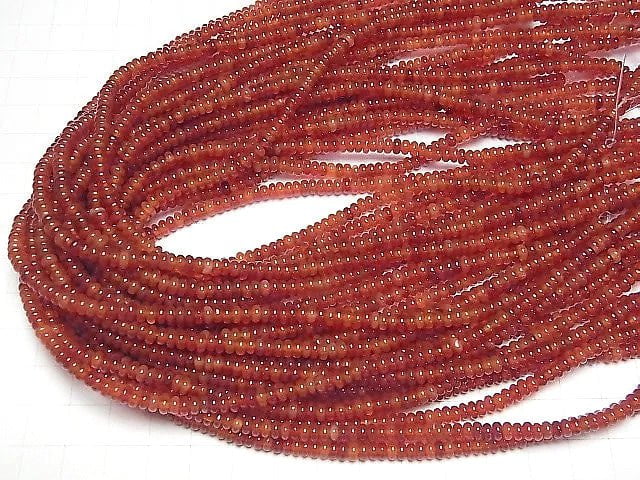 Karnelian AAA Rondelle 4x4x2mm halb oder 1strang Perlen (ca. 15 Zoll/36 cm)
