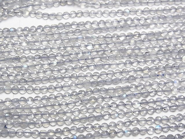 Hochwertig! Labradorit AAA- facettierte Münze 2.5x2.5x1.5mm 1strang Perlen (ca. 15 Zoll/38 cm)