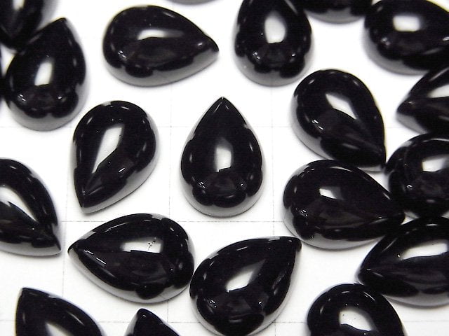 煙水晶 AAA - 梨形素面 12x8mm 2顆