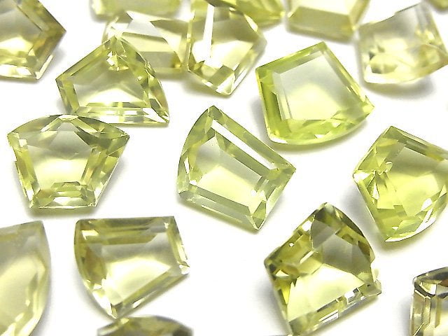 High Quality Lemon Quartz AAA- Loose stone Fancy Shape Faceted 4pcs