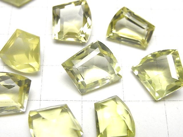 High Quality Lemon Quartz AAA- Loose stone Fancy Shape Faceted 4pcs