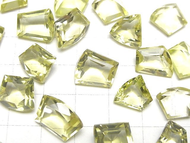 High Quality Lemon Quartz AAA- Loose stone Fancy Shape Faceted 4pcs