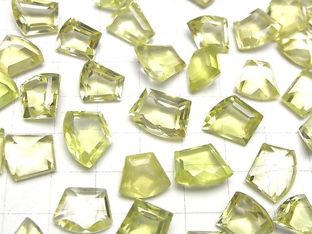 High Quality Lemon Quartz AAA- Loose stone Fancy Shape Faceted 4pcs