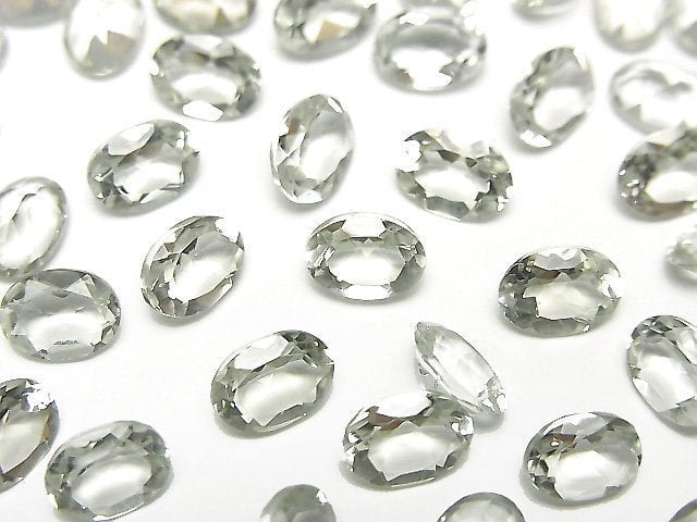 高品質綠紫水晶 AAA 裸石 橢圓刻面 7x5公釐 5顆