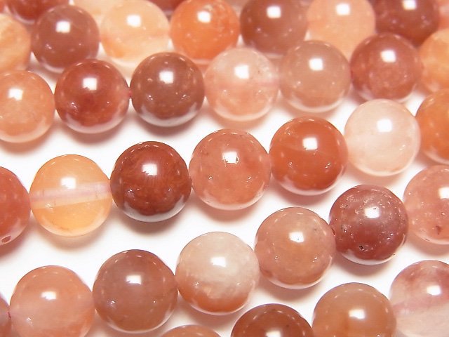 閃石石英圓珠 8mm 1串珠子 (約15英吋/37公分)