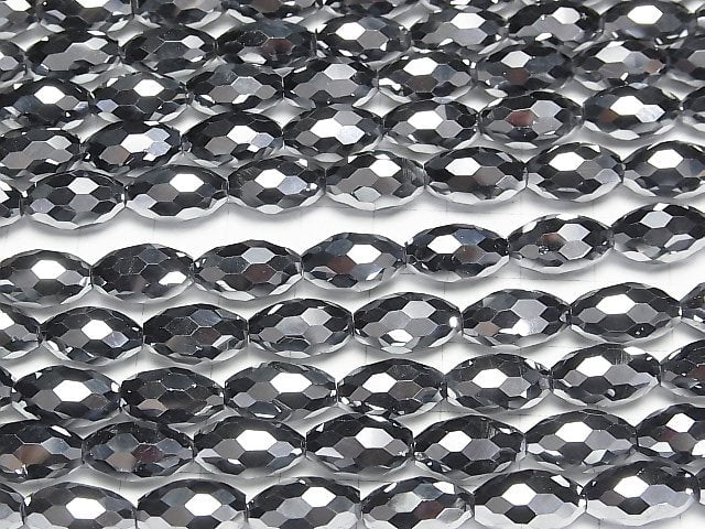 Hochwertig! Terahertz Facettiert Reis 14x8x8mm 1/4 oder 1 Strang Perlen (ca. 15 Zoll/37 cm)
