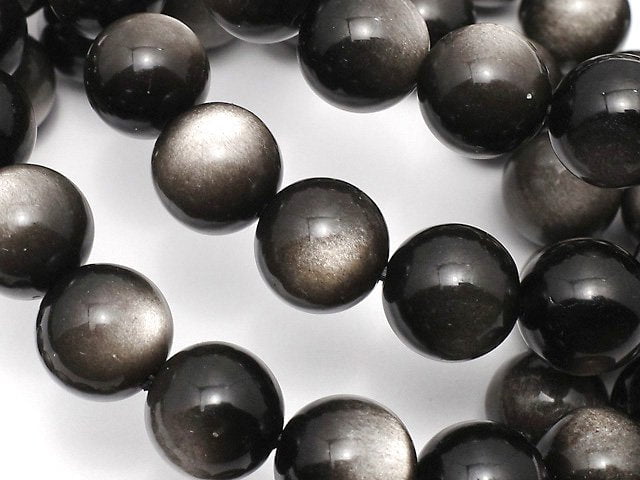 銀曜石 AAA 圓珠 10mm 手鏈