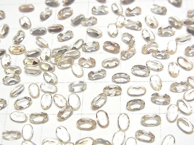 Hochwertiger Oregon-Sonnenstein AAA Lose Stein Oval Facettiert 5x3mm 5 Stück