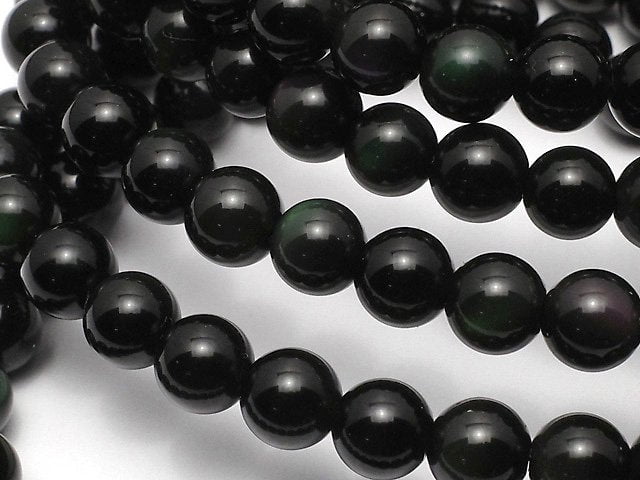 彩虹黑曜石 AAA 圓珠 6mm 手鍊