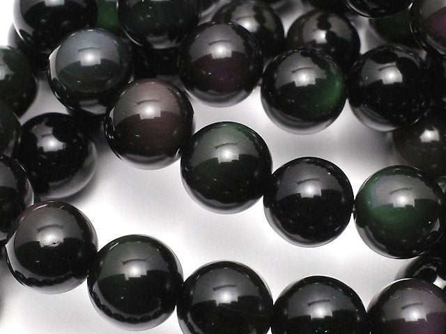 彩虹黑曜石 AAA 圓珠 10mm 手鍊