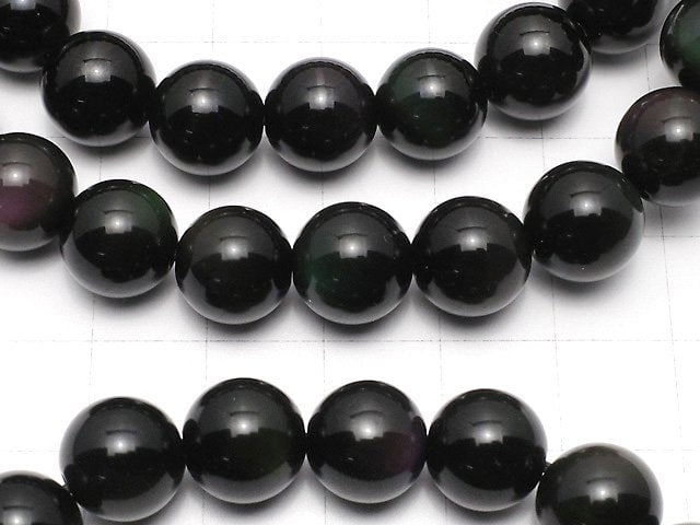 彩虹黑曜石 AAA 圓珠 10mm 手鍊