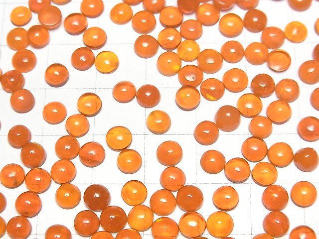 Oranger Opal runder Cabochon 5x5mm 5Stücke