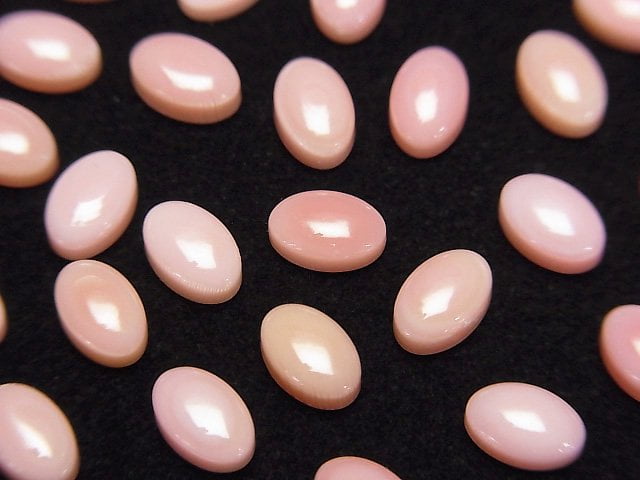 高品質鳳凰螺殼 AAA 橢圓蛋面 6x4mm 3顆