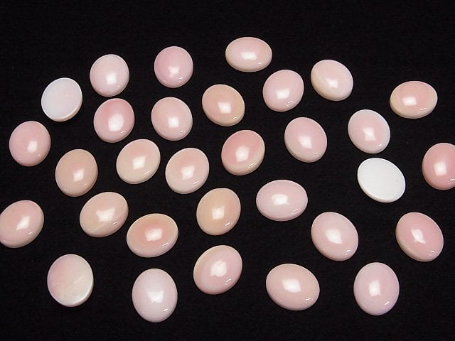 Hochwertige Königin-Conch-Muschel AAA Oval Cabochon 12x10mm 1 Stück