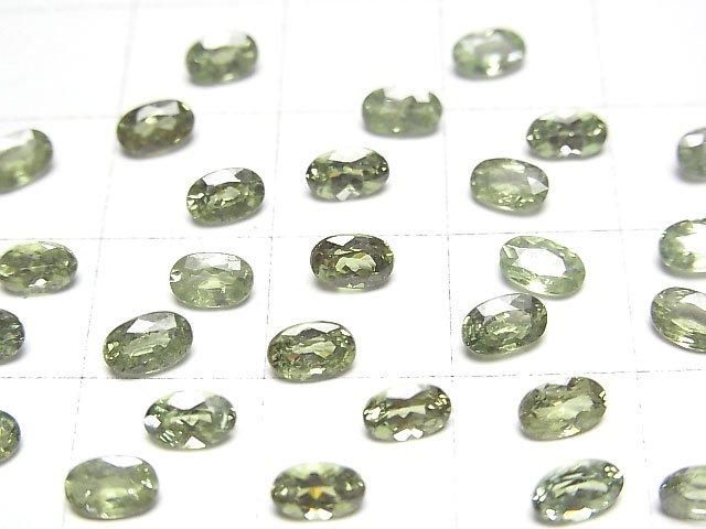 高品質沙弗萊石榴石 AAA 刻面橢圓形裸石 5x3 毫米 1 顆