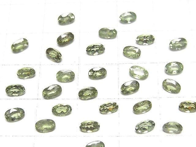 Hochwertiger Demantoid-Granat AAA Lose Stein Oval Facettiert 5x3mm 1 Stück