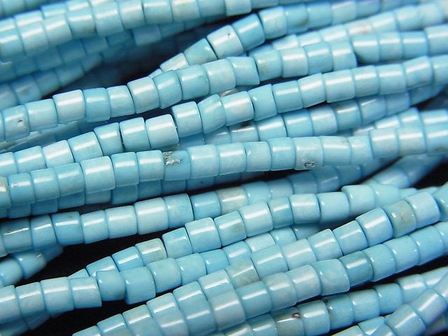 Magnesite Turquoise Rondelle (Heishi )2.5x2.5x2mm 1strand beads (aprx.15inch/37cm)
