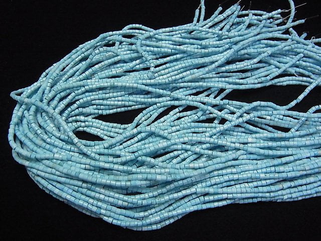 Magnesite Turquoise Rondelle (Heishi )2.5x2.5x2mm 1strand beads (aprx.15inch/37cm)