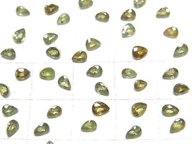 Hochwertiger Demantoid-Granat AAA Lose Stein Tropfenform Facettiert 4x3mm 1 Stück