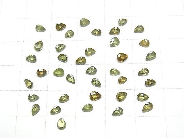 Hochwertiger Demantoid-Granat AAA Lose Stein Tropfenform Facettiert 4x3mm 1 Stück