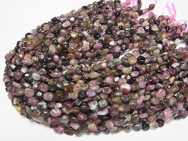 Multicolor Turmalin AA Nugget 1strang Perlen (ca. 15 Zoll / 37 cm)