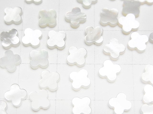 高品質白蝶貝花朵圖案 6x6x2mm 5顆