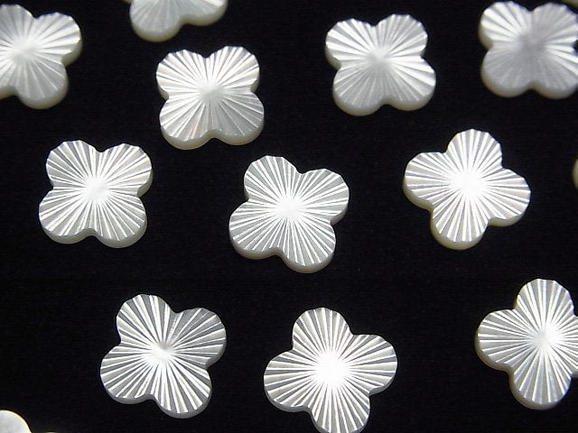 高品質白蝶貝 AAA 花形 (刻面) 10x10x2mm 1顆