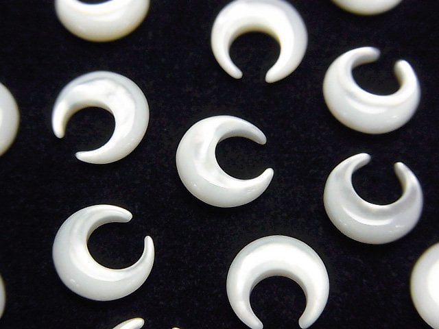 高品質白蝶貝(銀唇牡蠣)AAA 月亮圖案 8x8mm 4顆
