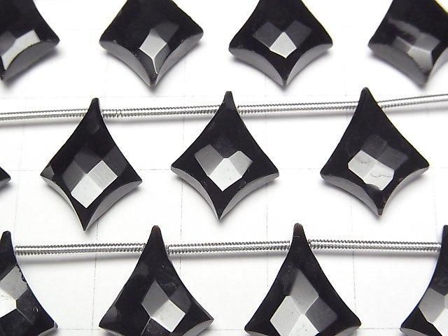 縞瑪瑙 AAA 異形鑽石切面 1串珠子 (6顆)