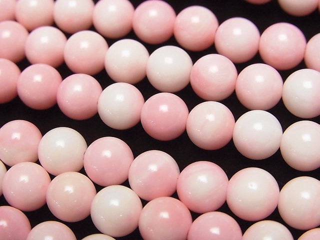 Pink color Shell AAA Round 6.5mm 1strand beads (aprx.15inch/36cm)