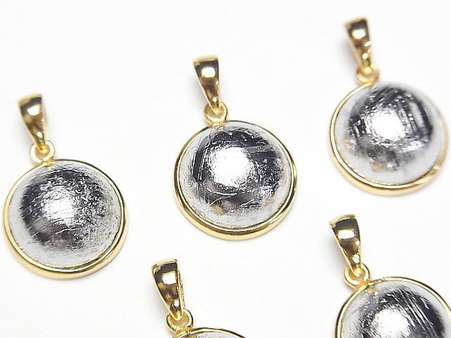 隕石 (阿勒泰隕石) 圓形吊墜 13.5x13.5mm 18KGP 1個