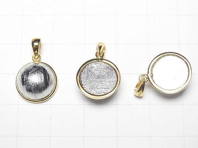 隕石 (阿勒泰隕石) 圓形吊墜 13.5x13.5mm 18KGP 1個