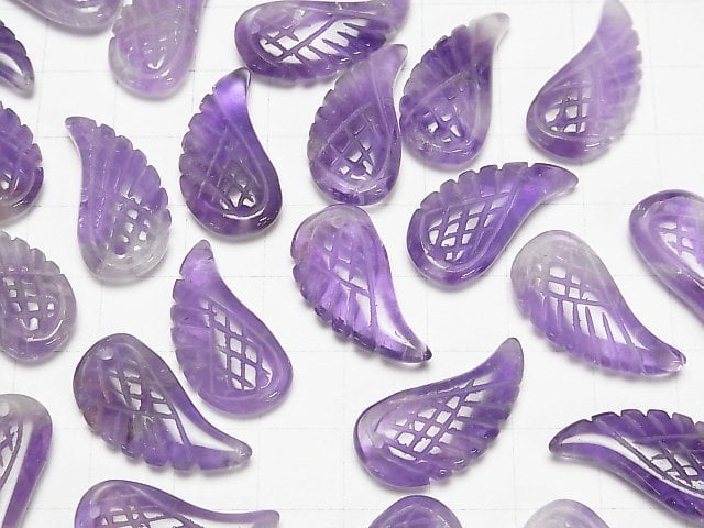 Amethyst AA Engel Flügel 24x12x5mm 3Stk