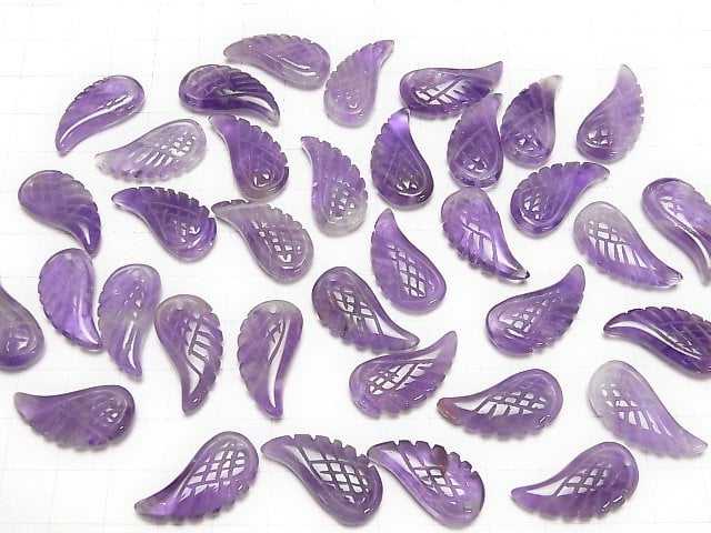 Amethyst AA Engel Flügel 24x12x5mm 3Stk
