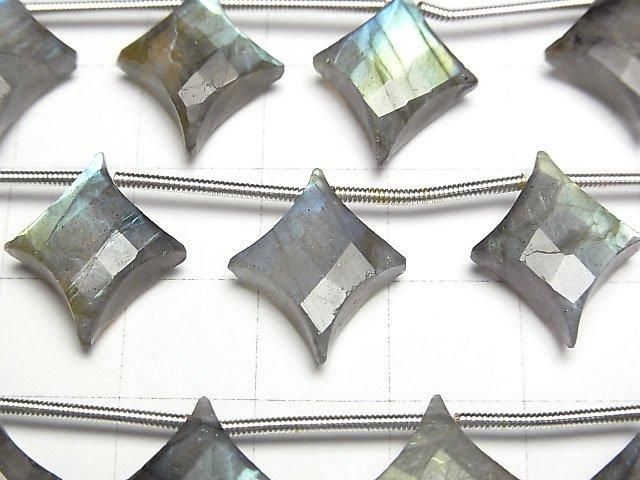 Labradorite AA++ Diamond Shape 16x13mm 1strand beads (6pcs)