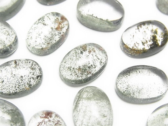 Garden Quartz AAA Oval Cabochon 14x10mm 2pcs