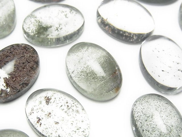 Garden Quartz AAA- Oval Cabochon 18x13mm 2pcs