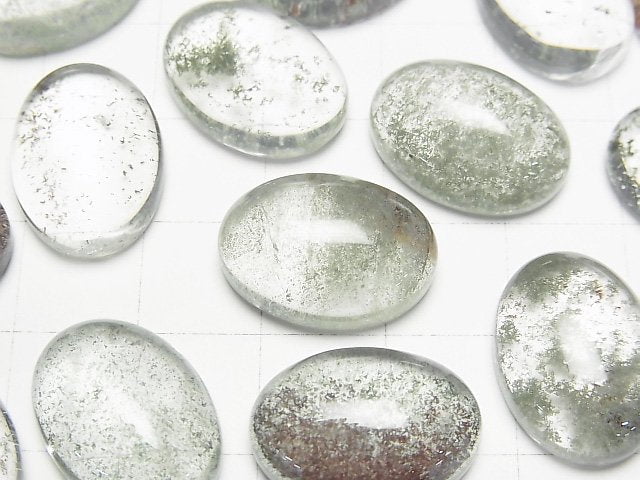 Garden Quartz AAA- Oval Cabochon 18x13mm 2pcs