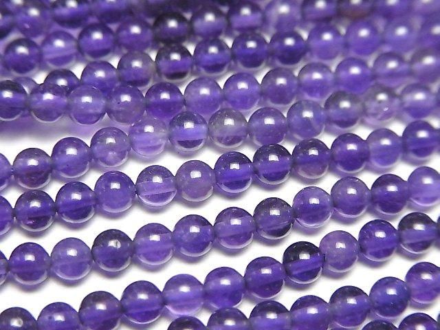 Amethyst AA++ Round 3mm 1strand beads (aprx.15inch/37cm)