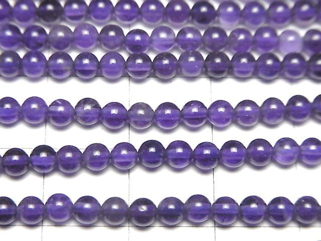 Amethyst AA++ Round 3mm 1strand beads (aprx.15inch/37cm)