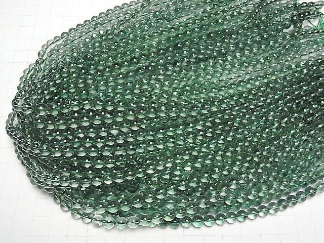 Grüner Quarz Runde 6mm 1strang Perlen (ca. 15 Zoll/38 cm)