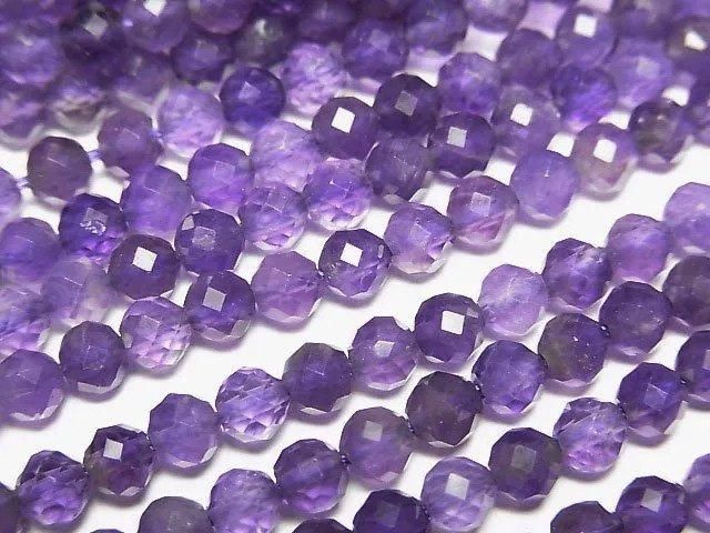 High Quality! Amethyst AA Faceted Round 4.5mm 1strand beads (aprx.15inch/37cm)