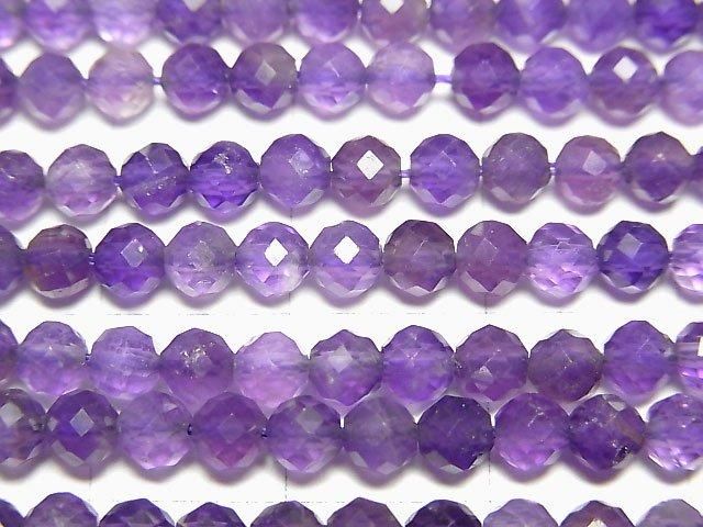 High Quality! Amethyst AA Faceted Round 4.5mm 1strand beads (aprx.15inch/37cm)