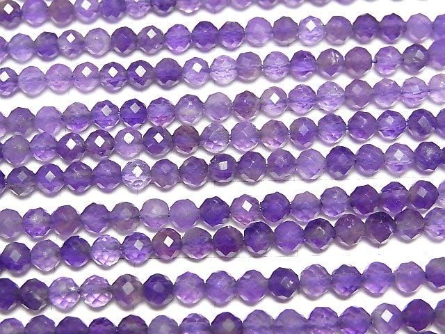 High Quality! Amethyst AA Faceted Round 4.5mm 1strand beads (aprx.15inch/37cm)