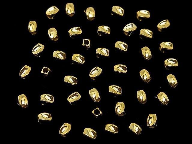 Silver925 Twist Tube 4x3x3mm 18KGP 4pcs