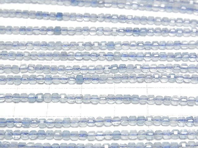 Hochwertig! Aquamarin AAA- Würfelform 2x2x2mm 1strang Perlen (ca. 15 Zoll/37 cm)