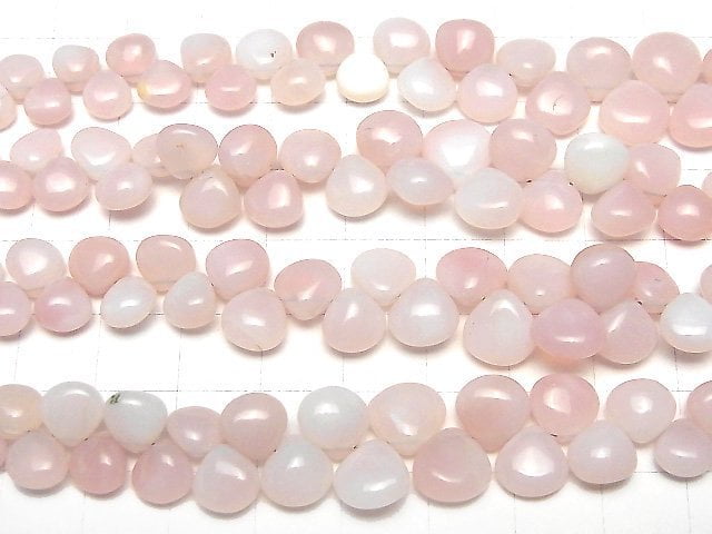 Rosa Opal AAA- Kastanie (Glatt) halb oder 1strang Perlen (ca. 7 Zoll/18 cm)