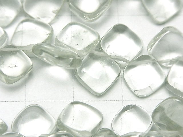 High Quality Green Amethyst AAA Diamond (Smooth) half or 1strand beads (aprx.7inch/18cm)